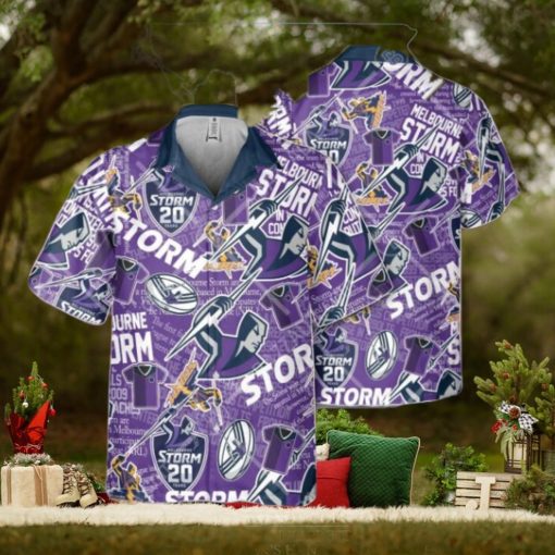 NRL Melbourne Storm Classic Hawaiian Shirt