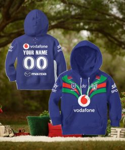 NRL New Zealand Warriors Custom Name Number 2021 Home Jersey Kids Pullover Hoodie