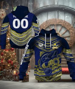 NRL North Queensland Cowboys Custom Name Number 2022 Indigenous Fishing Jersey Pullover Hoodie