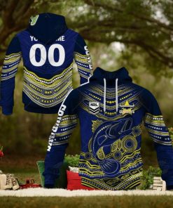 NRL North Queensland Cowboys Custom Name Number 2022 Indigenous Fishing Jersey Pullover Hoodie