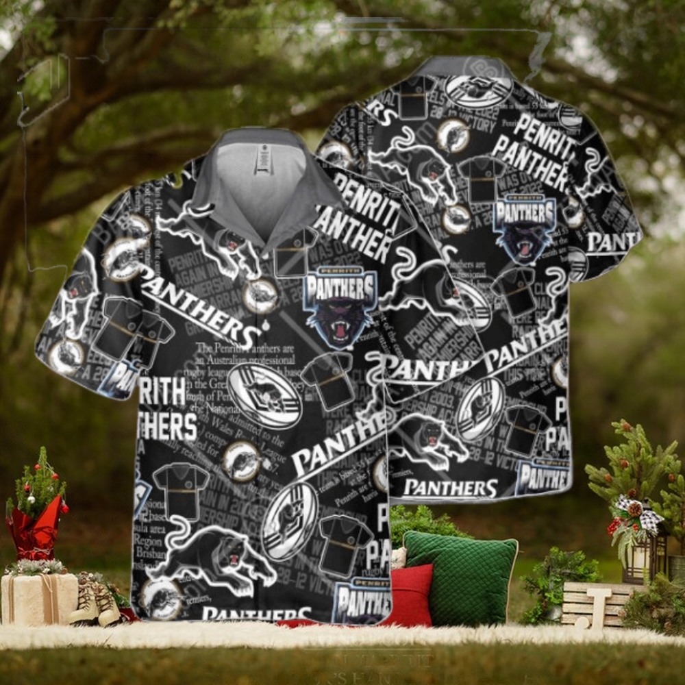 NRL Penrith Panthers Classic Hawaiian Shirt NRL Penrith Panthers Classic Hawaiian Shirt