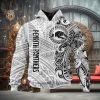 NBA Atlanta Hawks White Red Curves Zip Up Hoodie