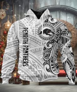 NRL Penrith Panthers Custom Name Indigenous Pullover Hoodie