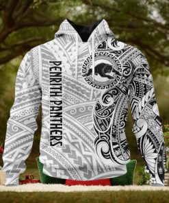 NRL Penrith Panthers Custom Name Indigenous Pullover Hoodie