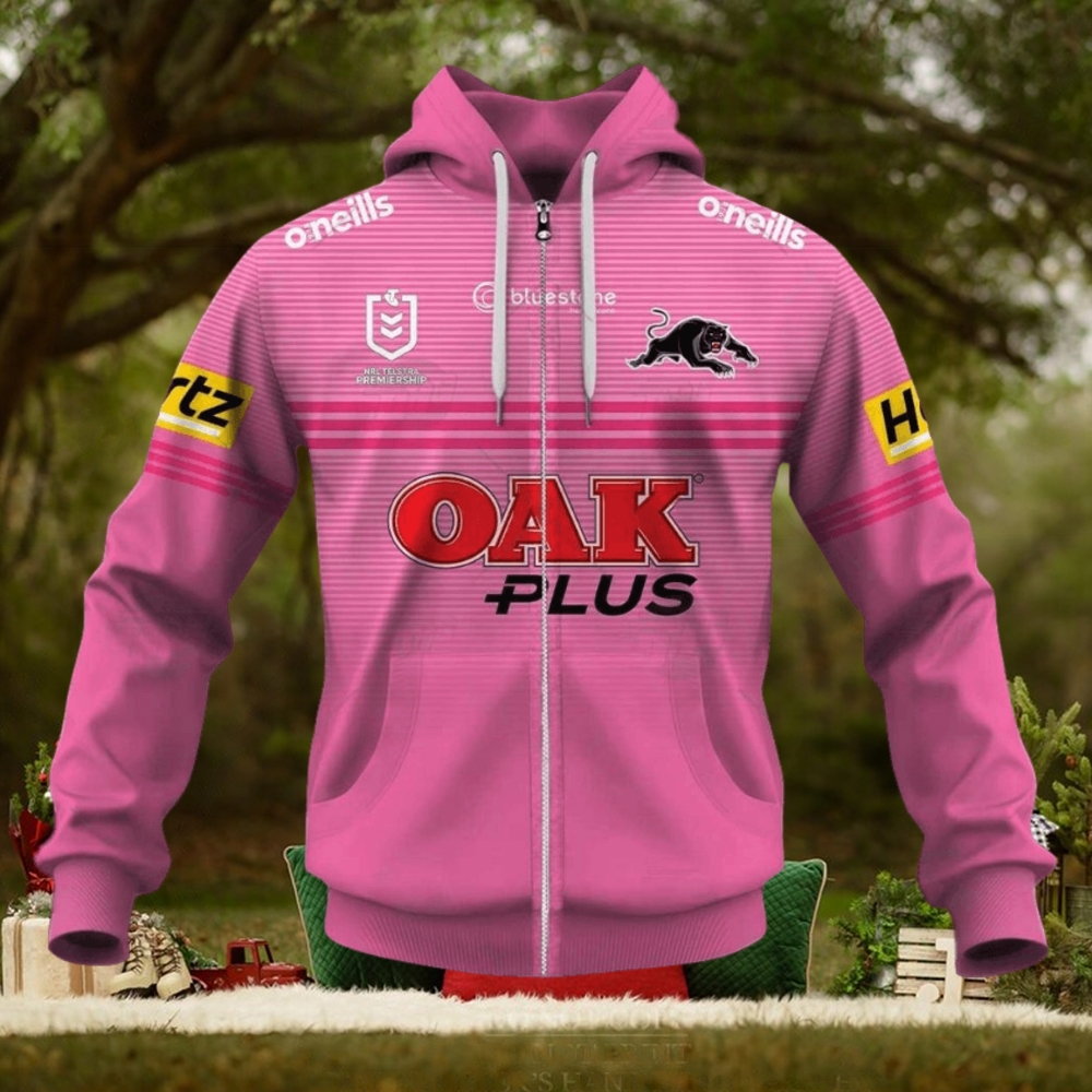NRL Penrith Panthers Custom Name Number 2023 Away Jersey Zip Up Hoodie NRL Penrith Panthers Custom Name Number 2023 Away Jersey Zip Up Hoodie