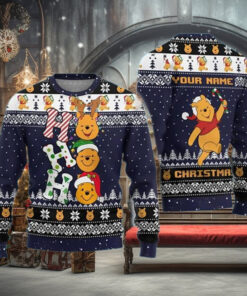 Ho Ho Ho Cute Winnie The Pooh Holiday Sweater