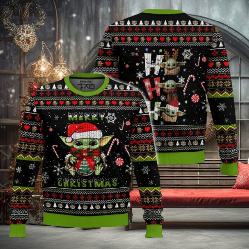 Merry Christmas Hohoho Yoda Ugly Sweater
