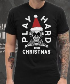 NW2 Play Hard This Christmas Kids Black Printed T Shirt