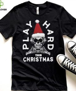 NW2 Play Hard This Christmas Kids Black Printed T Shirt