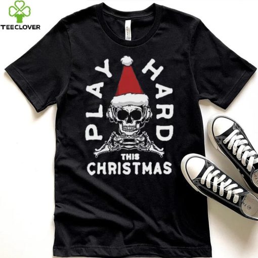 NW2 Play Hard This Christmas Kids Black Printed T Shirt