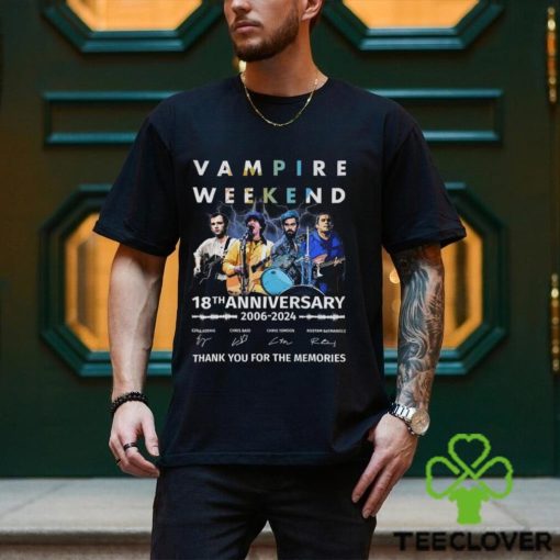 Vampire Weekend 18th Anniversary 2006 2024 Thank You For The Memories T Shirt