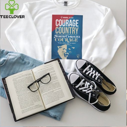 NWSL Shop NC Courage 2024 Kickoff Cream T Shirt