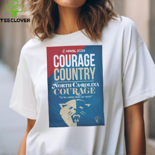 NWSL Shop NC Courage 2024 Kickoff Cream T Shirt