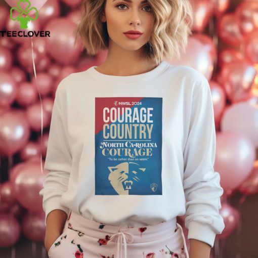 NWSL Shop NC Courage 2024 Kickoff Cream T Shirt