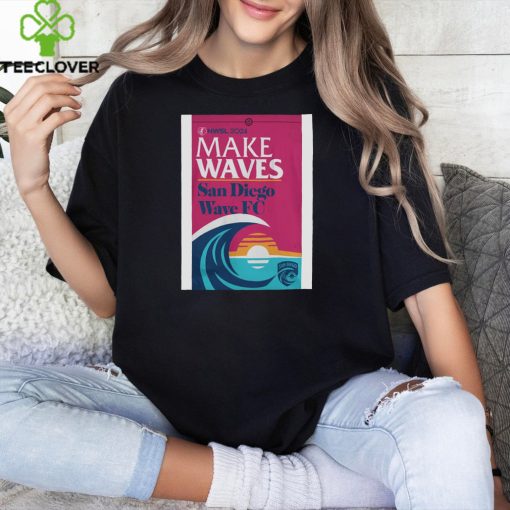 NWSL Shop San Diego Wave 2024 Kickoff Navy T Shirt