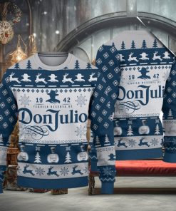 Don Julio Tequila Blue Ugly Christmas Sweater