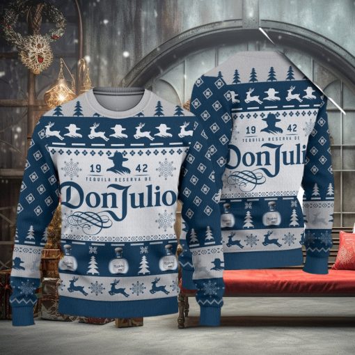 Don Julio Tequila Blue Ugly Christmas Sweater