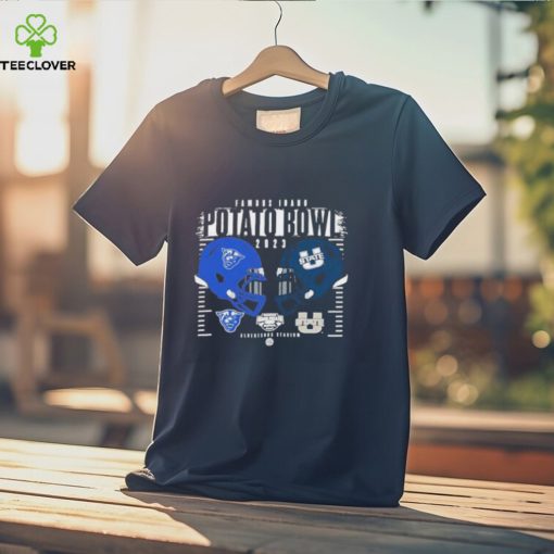 Official georgia State Panthers vs Utah State Aggies Helmet Famous Idaho Potato Bowl 2023 Albertsons Stadium Logo T Shirt