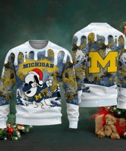 Michigan Wolverines Snoopy Dabbing The Peanuts Sports Football American 3D Sweater