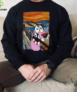 Courage The Cowardly Dog The Scream Cartoon Art T Shirt