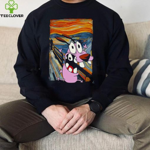 Courage The Cowardly Dog The Scream Cartoon Art T Shirt