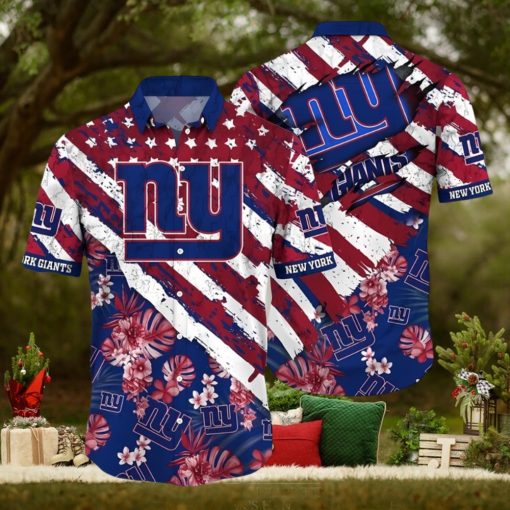 NY Giants Hawaiian Shirt For Fans This Summer 2024