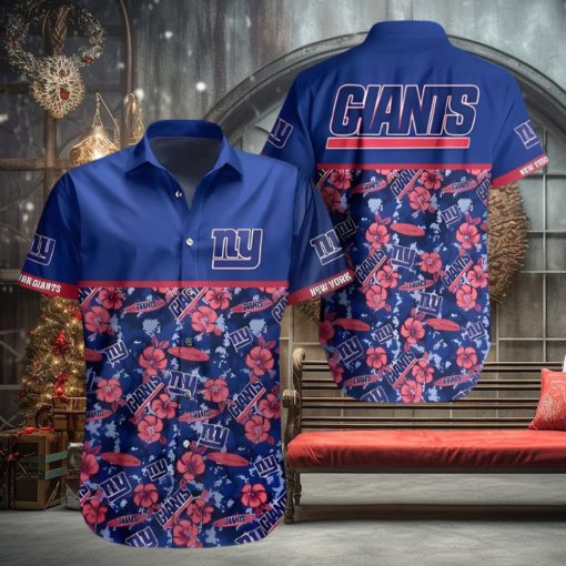 NY Giants Hawaiian Shirt Tropical Pattern New Trend Summer