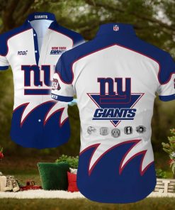NY Giants Hawaiian Shirt Tropical Shirt Mens Flor Summer