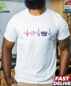 NY Giants Yankees Heartbeat Shirt