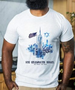 NYC Celebrates Israel one people one heart shirt