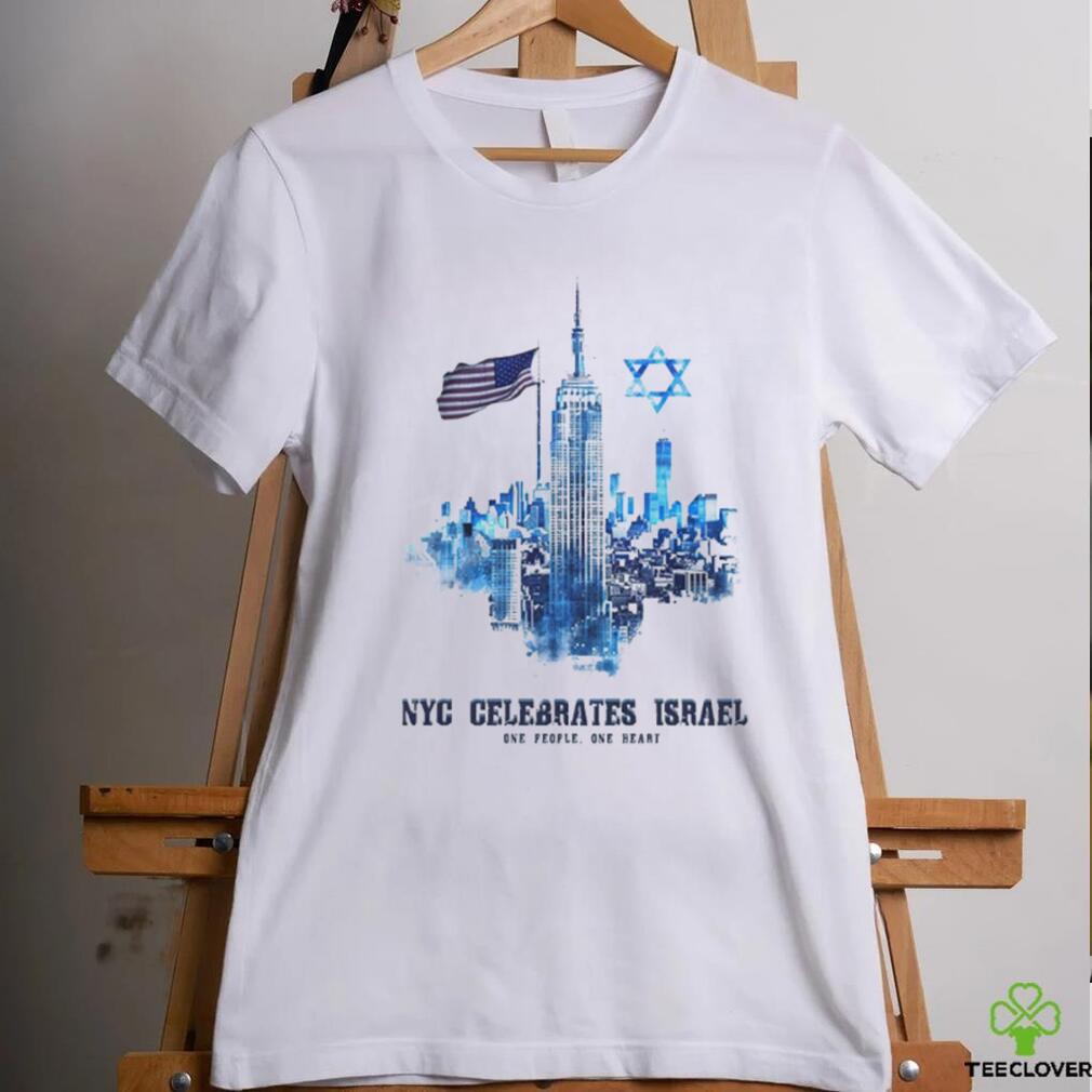 NYC Celebrates Israel one people one heart shirt NYC Celebrates Israel one people one heart shirt