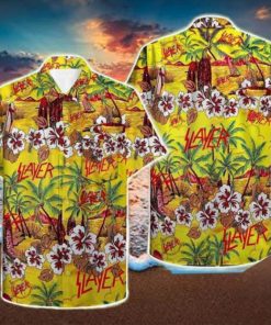 Slayer Tropical Flowers 2024 Summer Trending Hawaiian Shirt