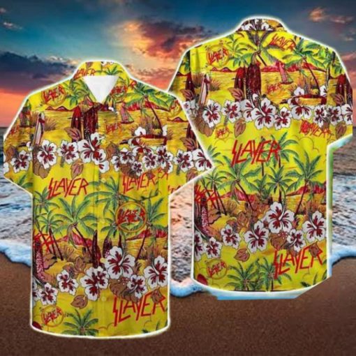 Slayer Tropical Flowers 2024 Summer Trending Hawaiian Shirt