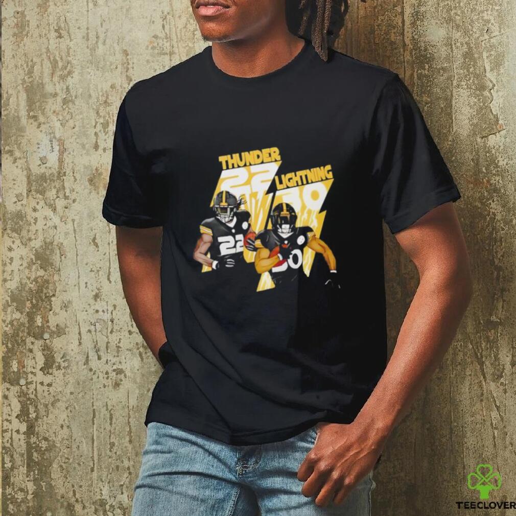 Najee Harris and Jaylen Warren Pittsburgh Steelers football cartoon shirt Najee Harris and Jaylen Warren Pittsburgh Steelers football cartoon shirt