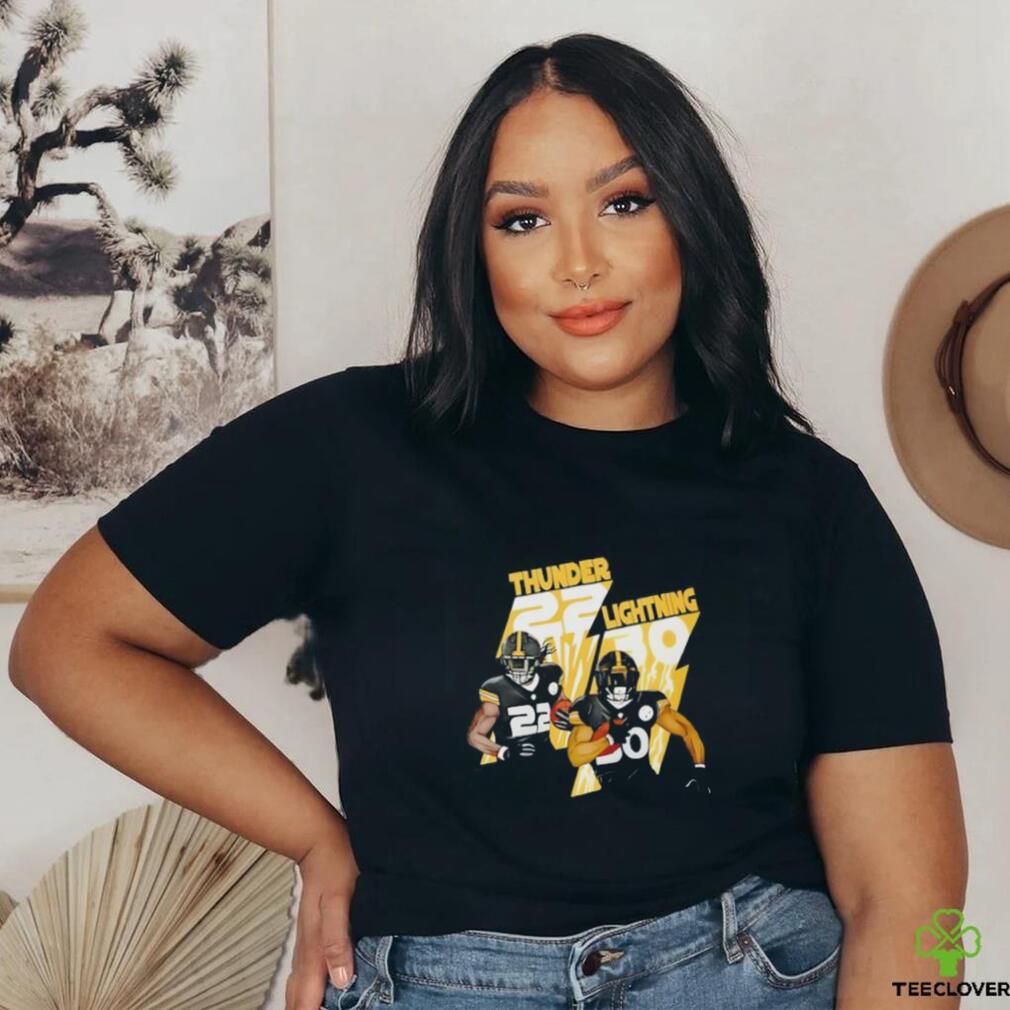 Najee Harris and Jaylen Warren Pittsburgh Steelers football cartoon shirt Najee Harris and Jaylen Warren Pittsburgh Steelers football cartoon shirt