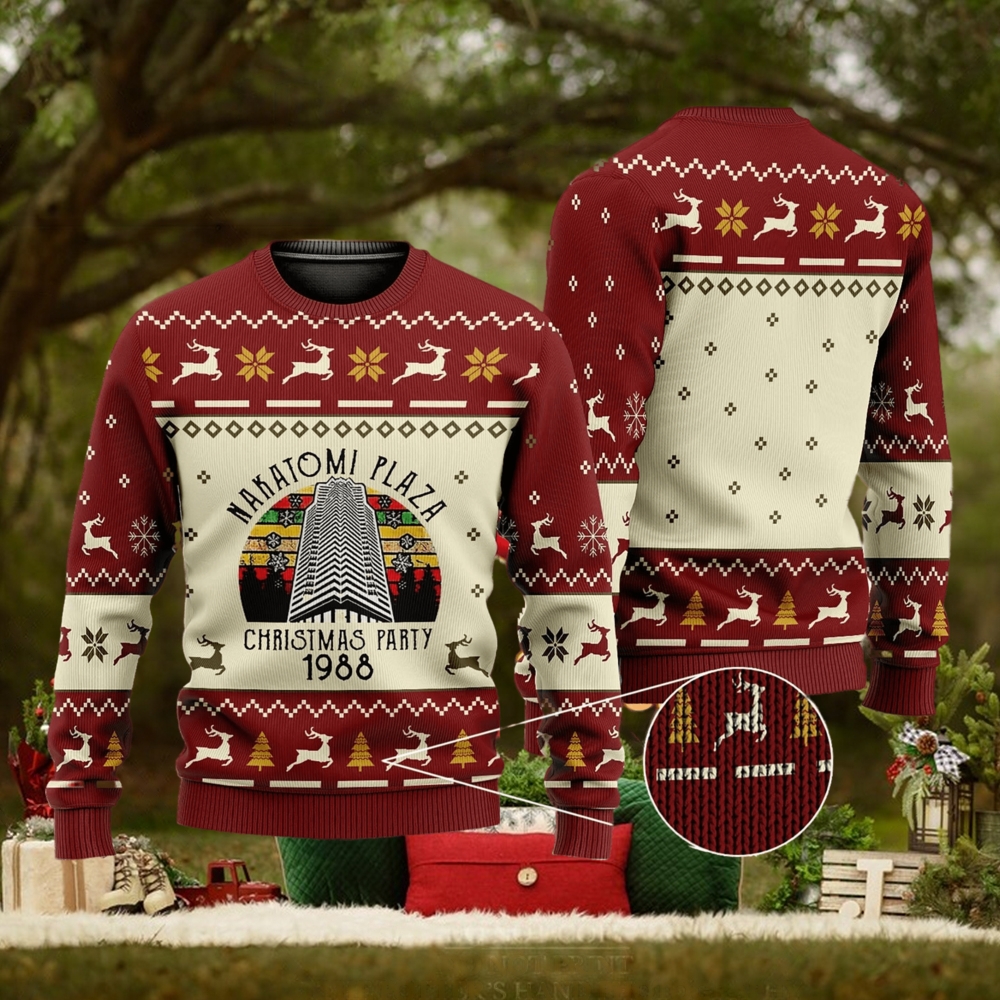 Nakatomi Plaza 1988 Ugly Die Hard Ugly Gift Christmas 3D Sweater For Men And Women Nakatomi Plaza 1988 Ugly Die Hard Ugly Gift Christmas 3D Sweater For Men And Women