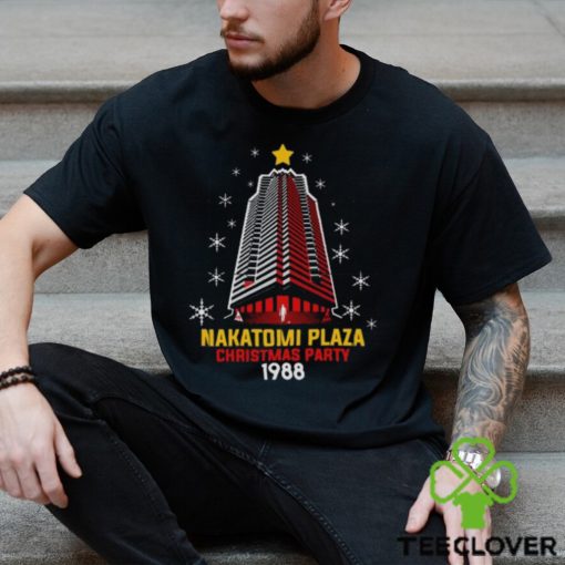 Nakatomi plaza christmas party 1988 christmas town tree png design hoodie, sweater, longsleeve, shirt v-neck, t-shirt