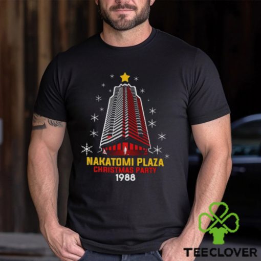 Nakatomi plaza christmas party 1988 christmas town tree png design hoodie, sweater, longsleeve, shirt v-neck, t-shirt