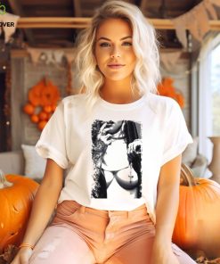 Naked naughty nun gift cool music fashion top vintage retro shirt