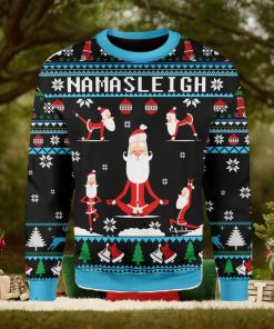 Namasleigh Santa Ugly Christmas Sweater Xmas Gift Men And Women Christmas Sweater
