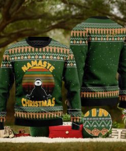 Namaste Christmas Sloth Yoga Christmas Naughty Ugly Christmas Sweater