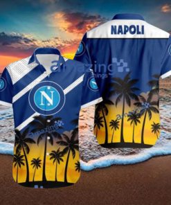 Napoli FC Logo Button Down Hawaiian Shirt Hip Summer Trend