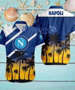 Napoli FC Logo Button Down Hawaiian Shirt Hip Summer Trend