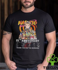 Naruto 25th Anniversary 1999 2024 Thank You For The Memories Signatures Shirt 1 Naruto 25th Anniversary 1999 2024 Thank You For The Memories Signatures Shirt