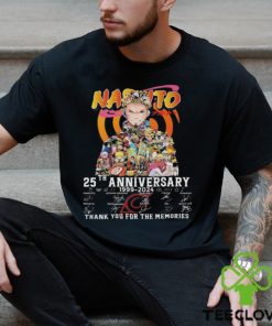 Naruto 25th Anniversary 1999 2024 Thank You For The Memories Signatures Shirt 2 Naruto 25th Anniversary 1999 2024 Thank You For The Memories Signatures Shirt