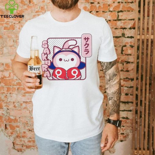 Naruto Shippuden anime cute cat Sakura character shirt