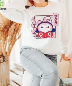 Naruto Shippuden anime cute cat Sakura character shirt