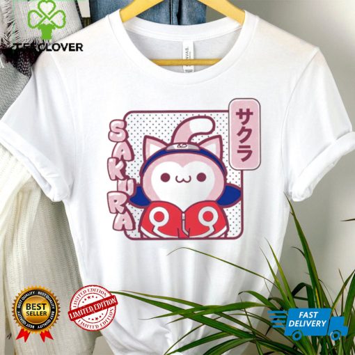 Naruto Shippuden anime cute cat Sakura character shirt
