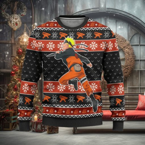 Naruto Uzumaki Anime Xmas Ugly Christmas Sweater Gift For Men Women