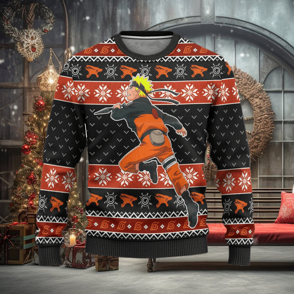 Naruto Uzumaki Anime Xmas Ugly Christmas Sweater Gift For Men Women Naruto Uzumaki Anime Xmas Ugly Christmas Sweater Gift For Men Women